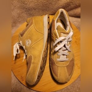 TIMBERLAND Tan Suede Leather jogger Mesh Hiking Shoes 9